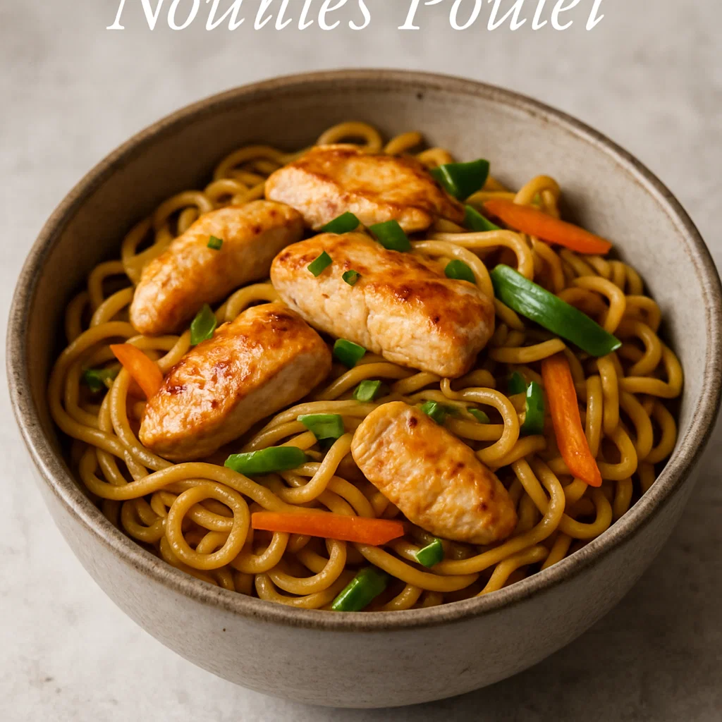 Recette Noodle Poulet