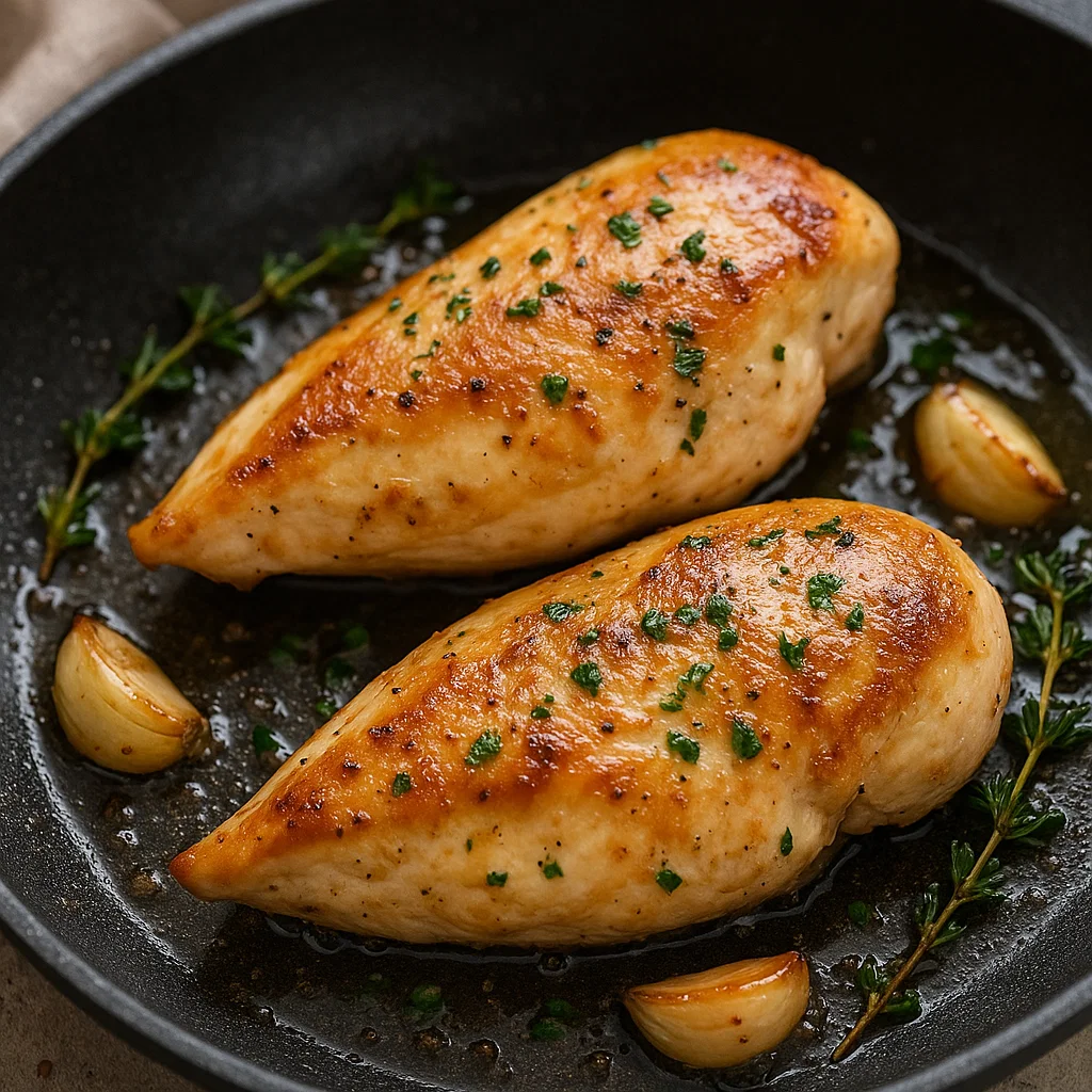 Recette Blanc de Poulet Moelleux à la Poêle