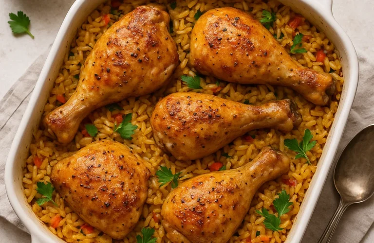 Recette Poulet et Riz au Four