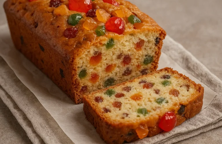 recette de gâteau aux fruits confits facile