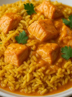 Recette Riz Saumon Curry