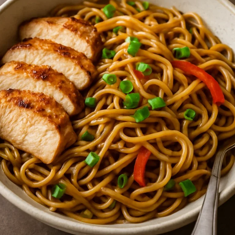 Recette Noodle Poulet
