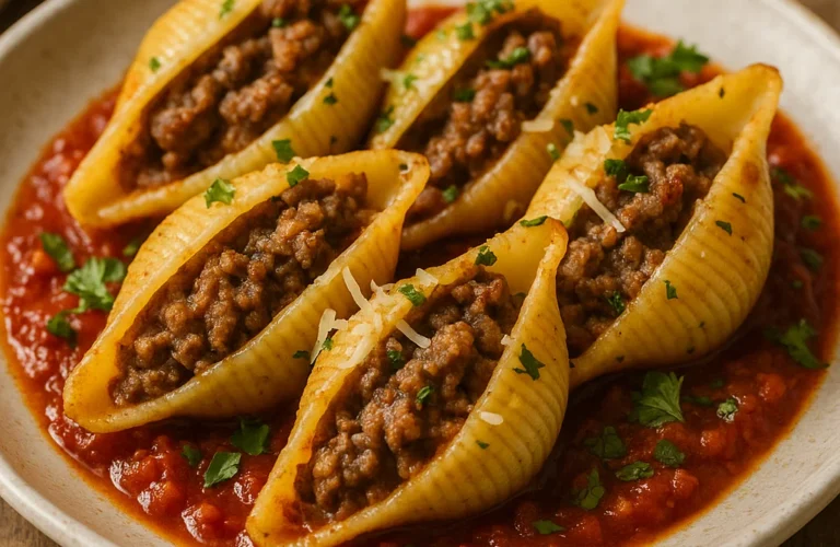 Recette Conchiglioni Farcis Viande Hachée