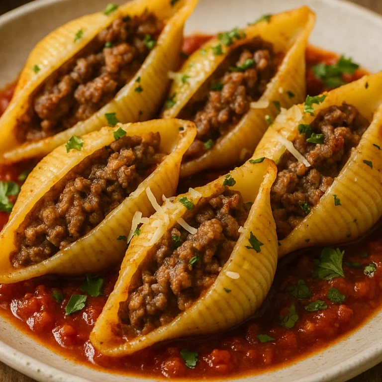 Recette Conchiglioni Farcis Viande Hachée