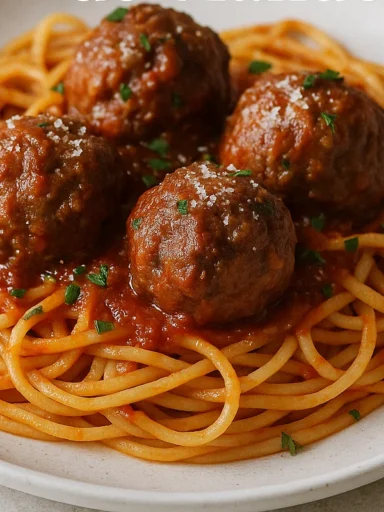 Recette Spaghetti Boulette de Viande