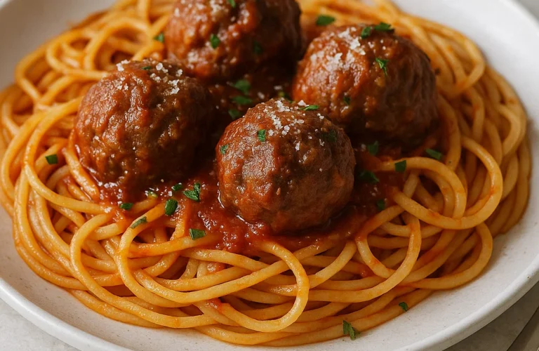 Recette Spaghetti Boulette de Viande