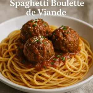 Recette Spaghetti Boulette de Viande