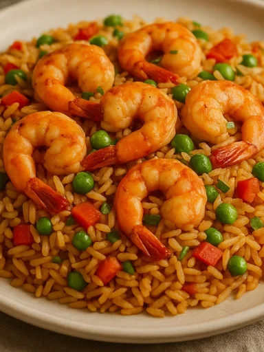 Recette de Riz aux Crevettes