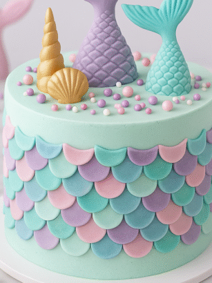 recette gâteau sirène facile