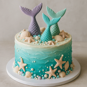 recette gâteau sirène facile