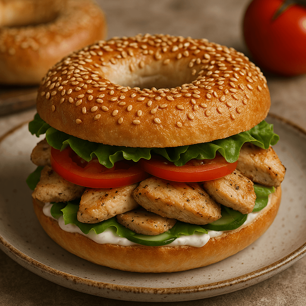 Recette Bagel au Poulet