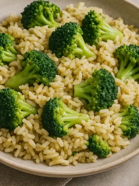 Brocolis Riz Recette