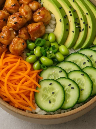 Recette Poke Bowl Poulet Avocat