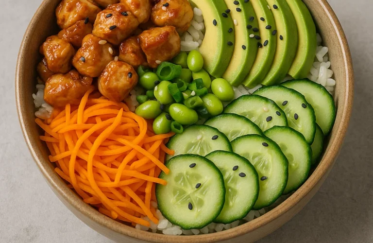 Recette Poke Bowl Poulet Avocat