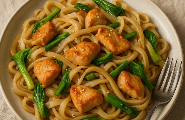 Recette Nouilles de Riz au Poulet