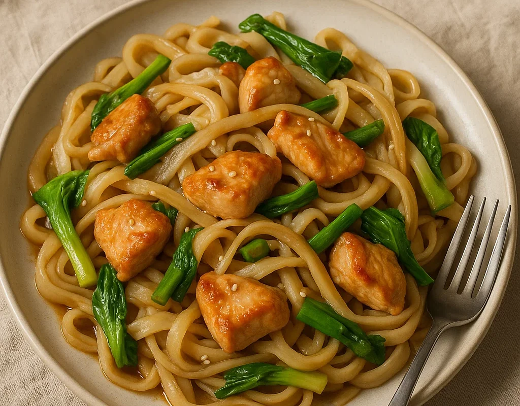 Recette Nouilles de Riz au Poulet