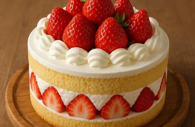 Recette du gateau aux fraises
