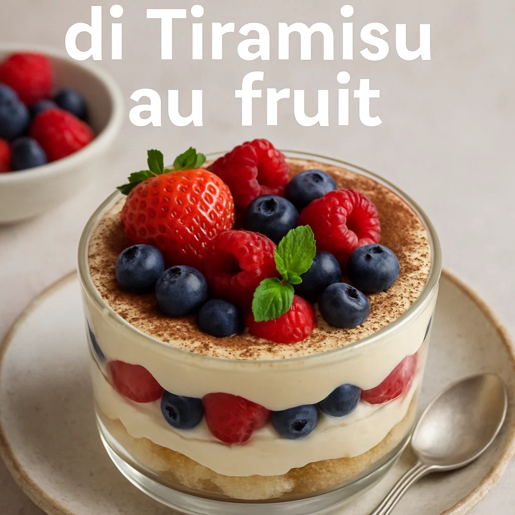 Recette de Tiramisu au Fruit