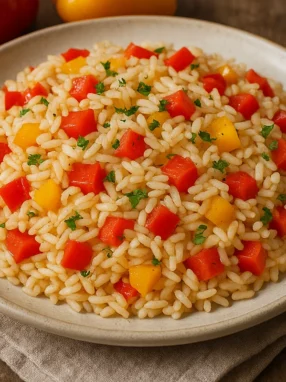 Recette Riz et Poivron