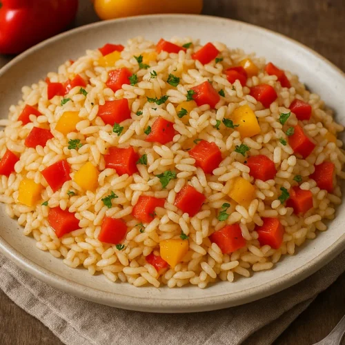 Recette Riz et Poivron