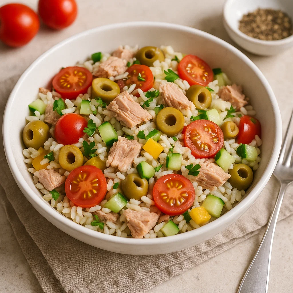 recette salade de riz thon
