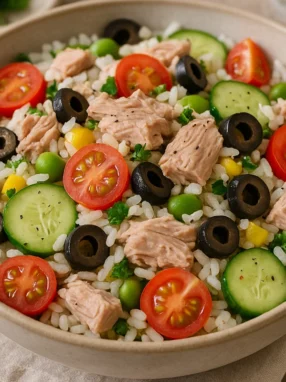 recette salade de riz thon