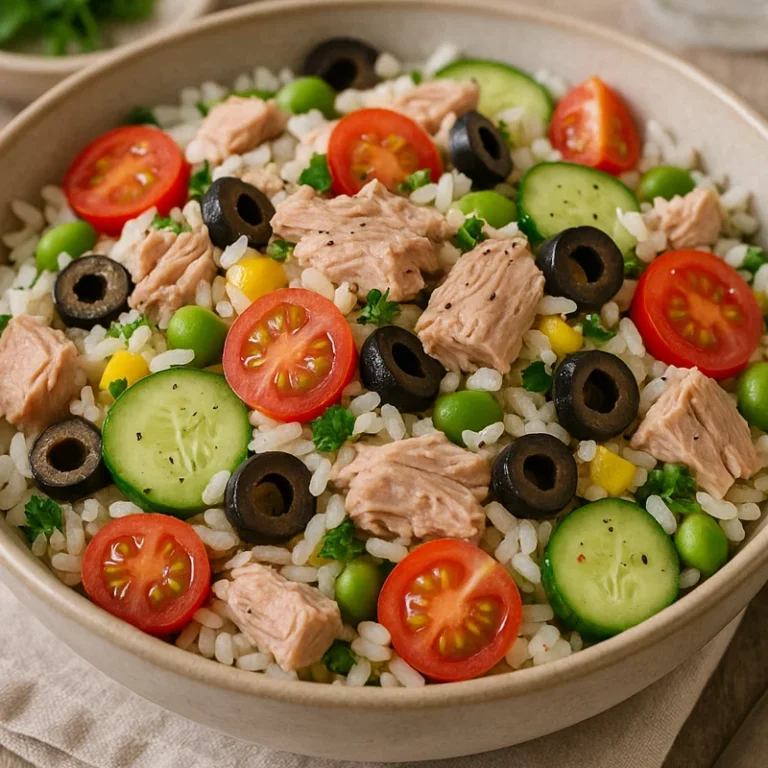 recette salade de riz thon