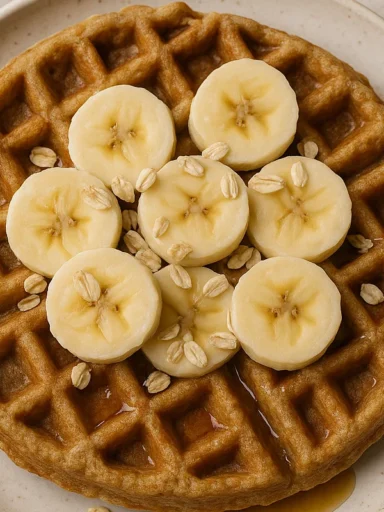 Recette Gaufre Flocon d Avoine Banane