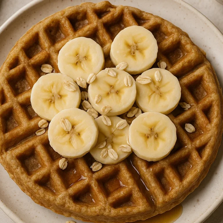 Recette Gaufre Flocon d Avoine Banane